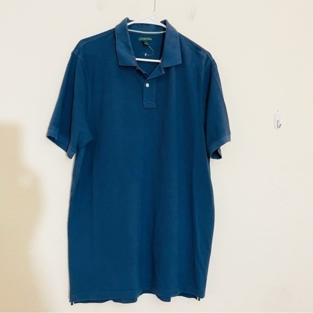 J. Crew Always Short Sleeve Polo Shirt Men Size LT Blue